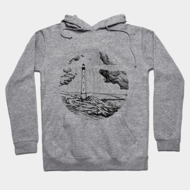 Lighthouse at the seaside Hoodie by BananaCrew